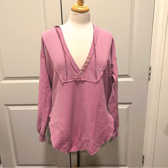 Pilcro Surplice Tunic Hoodie Oversized Pullover Cotton – Size Small - Picture 6 of 15